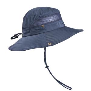 夏対策！UV対策 帽子 バケットハット メンズ サファリハット 夏 メッシュ 通気性 あご紐付 紫外...