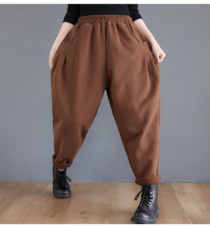 裏ボアパンツ レディース 裏起毛 サルエルパンツ 暖かい スウェット ジョガー 冷え性 あったかい 部屋着 ルームウェア 防寒用 秋冬 リラックス  BI6dKKUm8D, ボトムス、パンツ - convivialmc.com