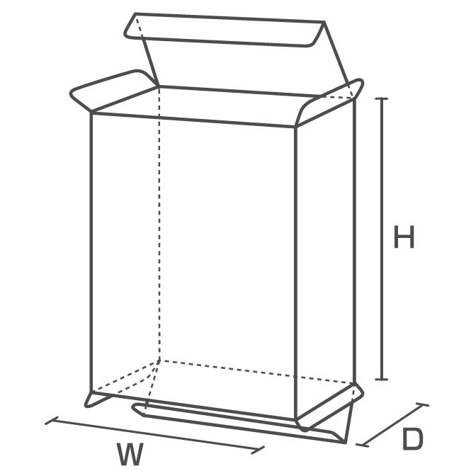 クリアケース クリアボックス 透明ケース ラッピング 箱 包装 長方形 P7-11 70W×50D×100H 材質:PVC 100枚 500枚