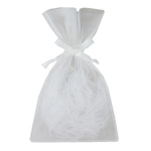 デュオ巾着 LS704 S4 1セット20枚 リボン付き 170Wx190/300H  不織布 ラッピング用品 ラッピング 袋 お菓子 オーガンジー |  | 01