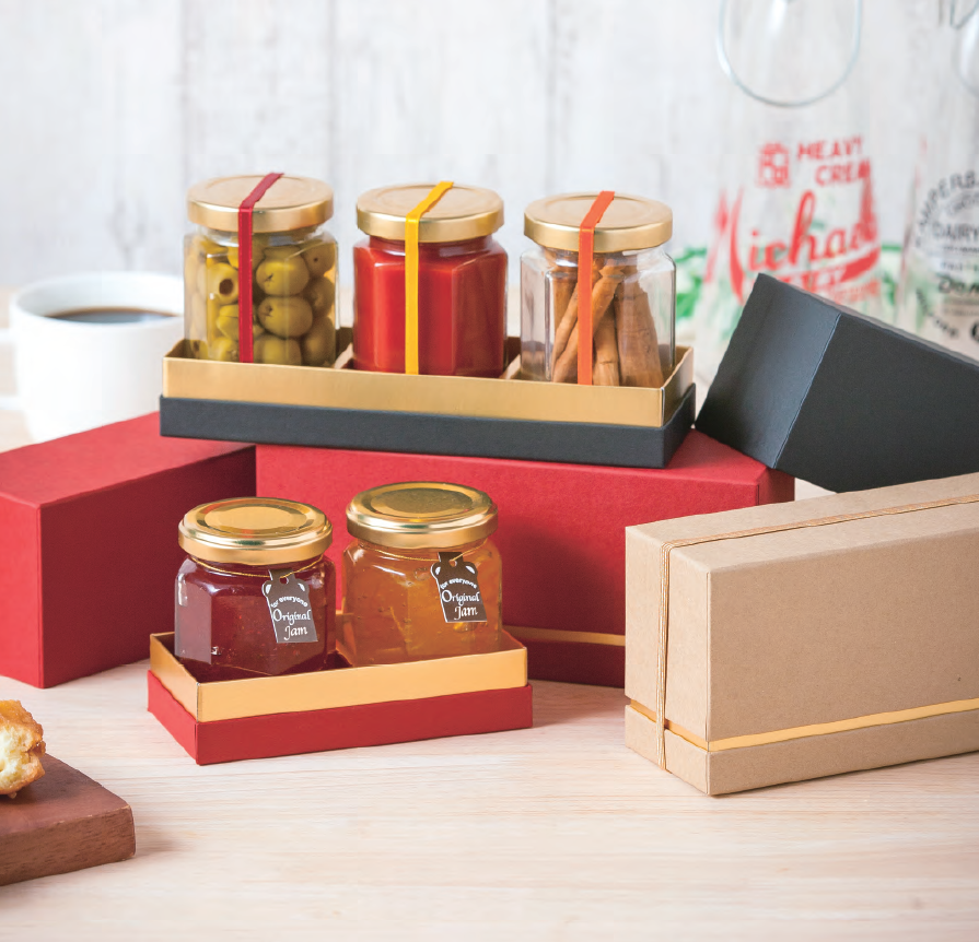 ギフトボックス 無地 箱 おしゃれ 赤 黒 長方形 蓋つき 100箱 2本用