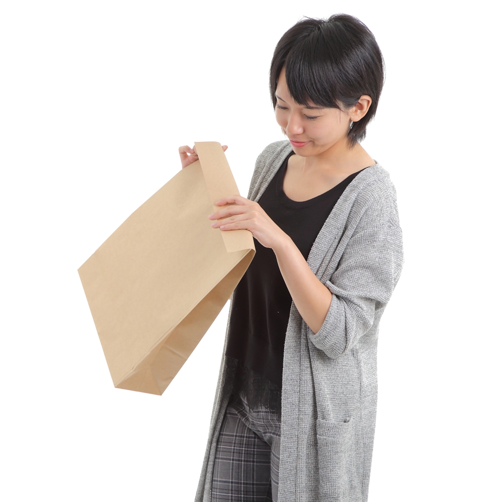宅配袋 a3 大 紙 茶 クラフト テープ 宅配 紙袋 梱包 袋 50枚 300枚 1500枚 32W×115D×430H+60ベロの画像