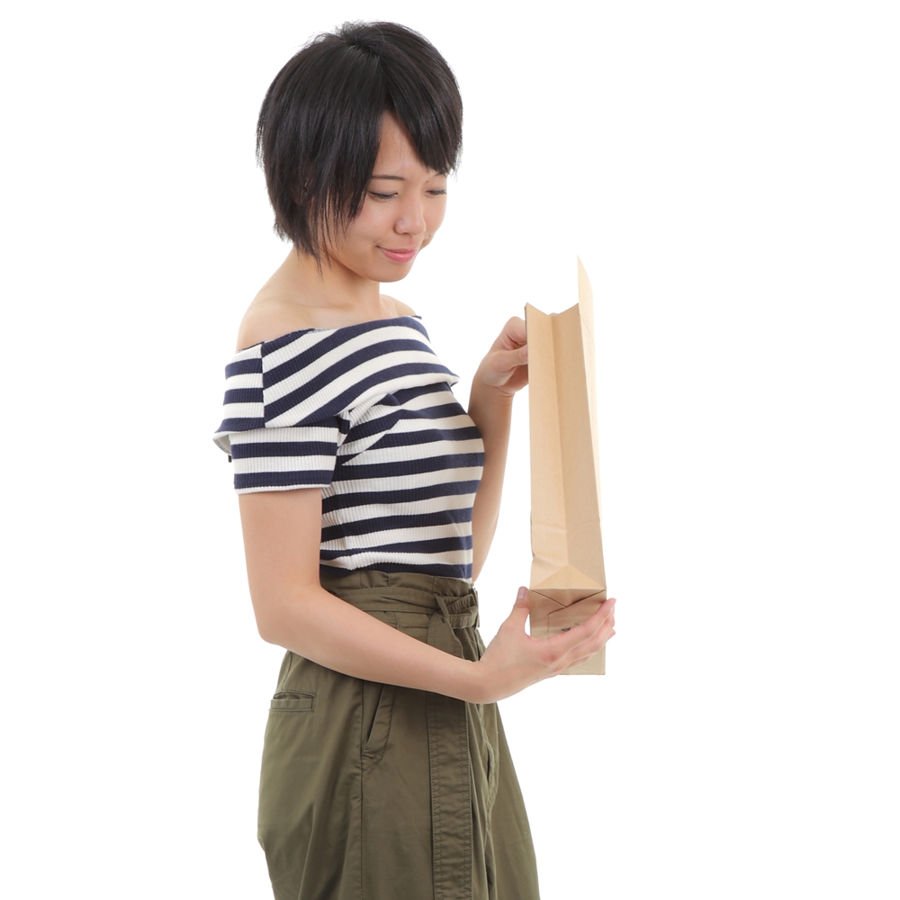宅配袋 a4 b5 特小 茶 クラフト 宅配 紙袋 梱包 袋 50枚 400枚 2000枚 220W×80D×340H+60ベロの画像