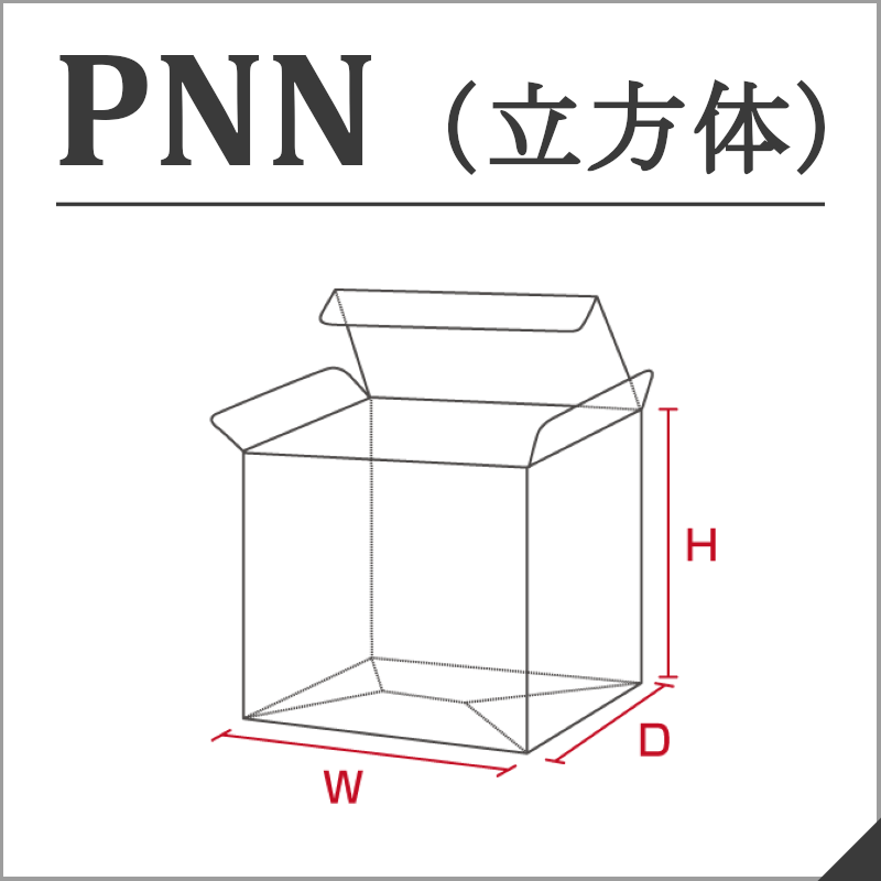 クリアケース ギフトボックス 透明 箱 PNN-40 W40×D40×H40 100枚