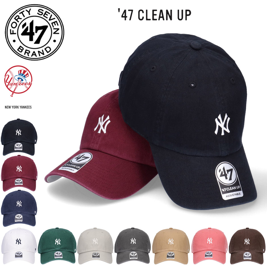 47Brand 47ブランド NY ヤンキース クリーンナップ キャップ