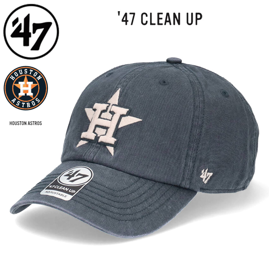 47 クリーンナップ レイクショア キャップ ヒューストン アストロズ MLB サイズ変更可能 ベースボールキャップ ウオッシュフォーティセブン '47 ブランド