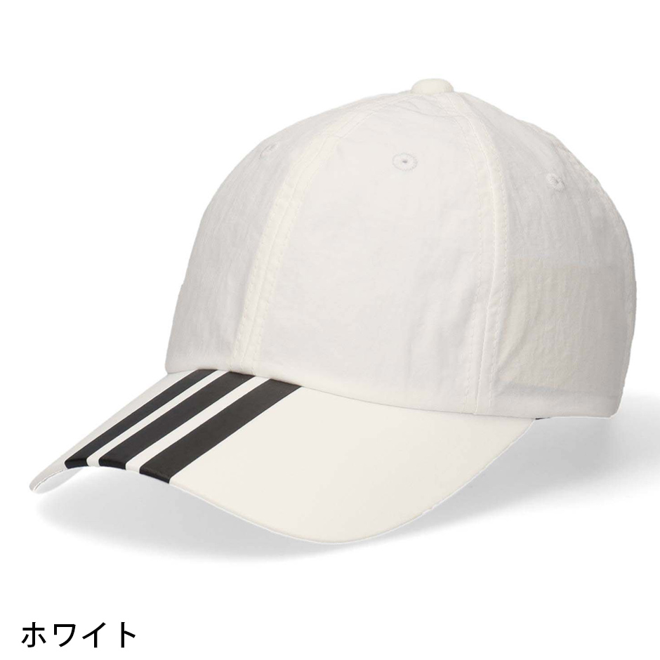 adidas（アディダス） キャップ 3ストライプ バイザーキャップ メンズ