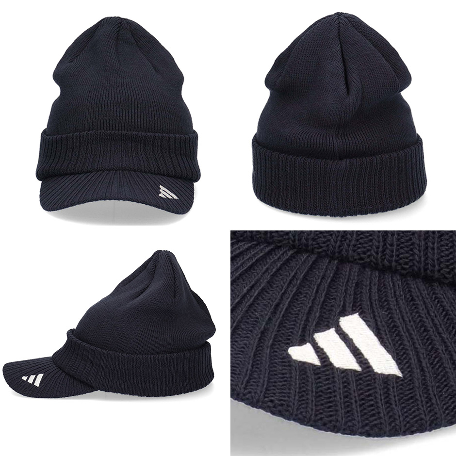 adidas（アディダス） ツバ付き ニット帽 バイザーニット ニット