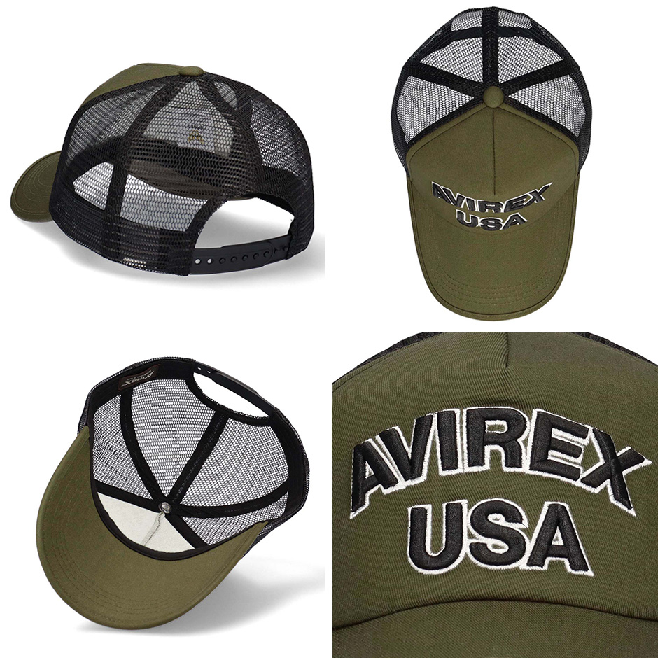 AVIREX（アヴィレックス） USA キングサイズ メッシュキャップ