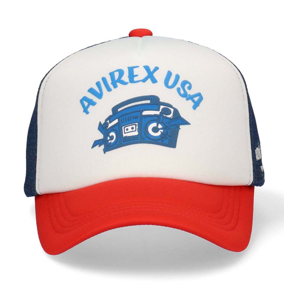 国内発/関税無/本物保証/AVIREX バーシティ☆メッシュ キャップ AVIREX アヴィレックス バーシティ ラジオ メッシュキャップ
