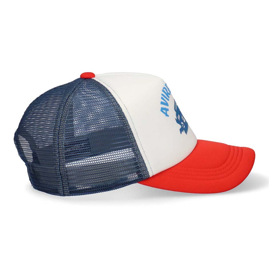 国内発/関税無/本物保証/AVIREX バーシティ☆メッシュ キャップ VARSITY MESH CAP 'EARTH' / バーシティ メッシュキャップ