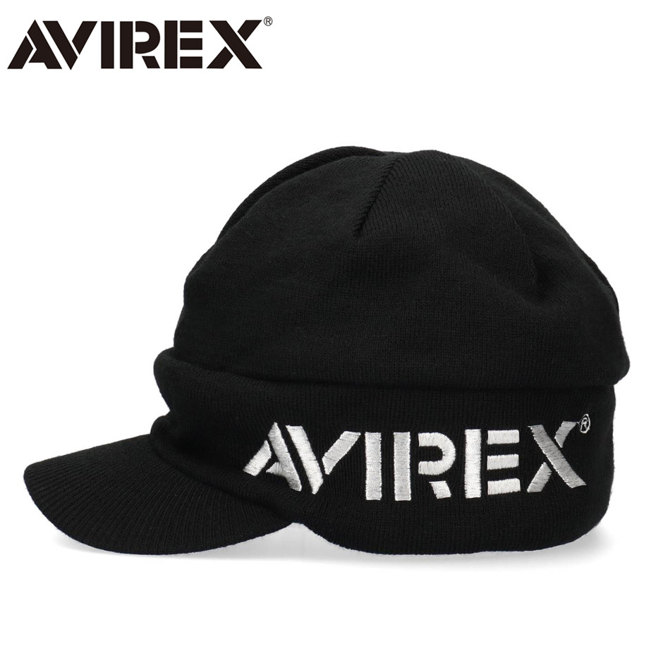 AVIREX（アヴィレックス） つば付き ニット帽 ニットキャップ オスロ
