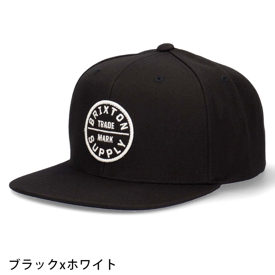BRIXTON ブリクストン キャップ 帽子 ワッペン フラットバイザー