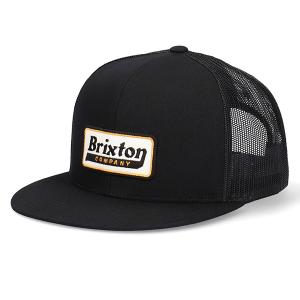 ブリクストン BRIXTON キャップ 帽子 ワッペン 平つば フラット スナップバック メッシュキ...
