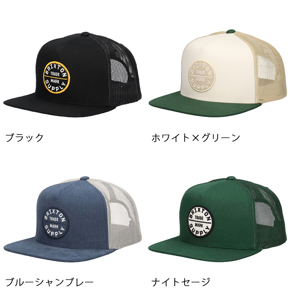 BRIXTON（ブリクストン） OATH メッシュ キャップ ワッペン フラット
