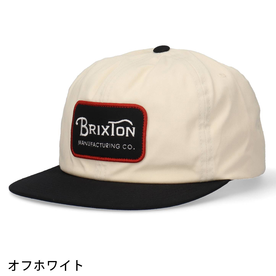 BRIXTON（ブリクストン） フラットバイザー キャップ 帽子 スナップ