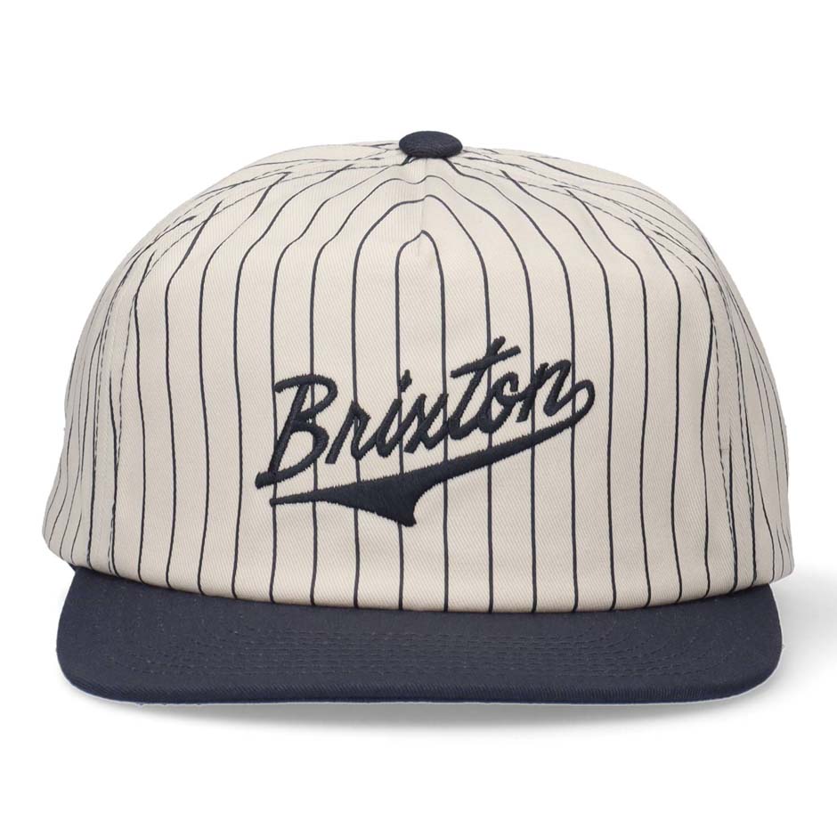 BRIXTON（ブリクストン） ストライプ フラットバイザー キャップ 帽子