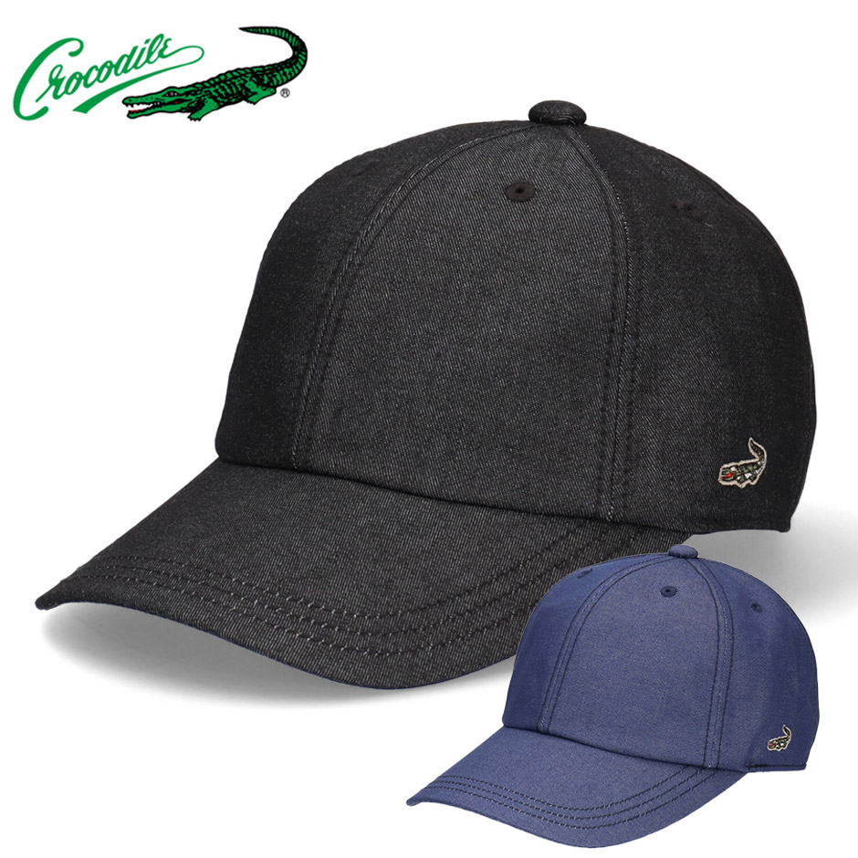 Crocodile（クロコダイル） 撥水デニム調 キャップ 帽子 ブランド 大人