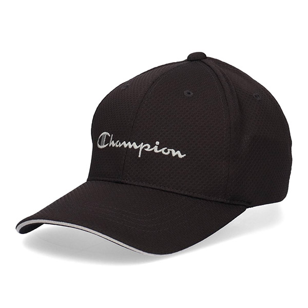 中越高校野球部　メッシュキャップ 57cm 黒 Champion（チャンピオン） ロングバイザー サンドイッチバイザー