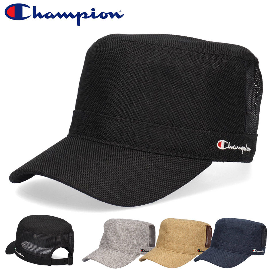 CHAMPION 企業ロゴ メッシュキャップ ブラック ヴィンテージ usa製 Champion（チャンピオン） シートメッシュ ワークキャップ 帽子