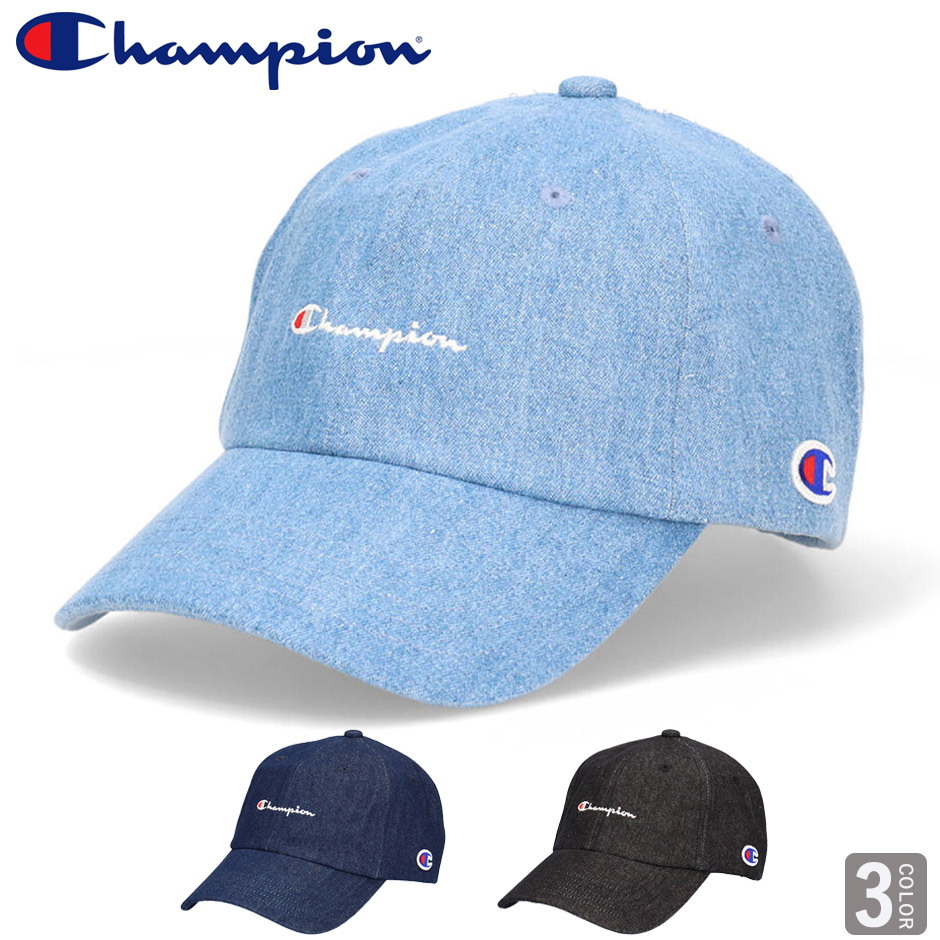 Champion チャンピオン デニム ロゴ キャップ 帽子 CHAMPION