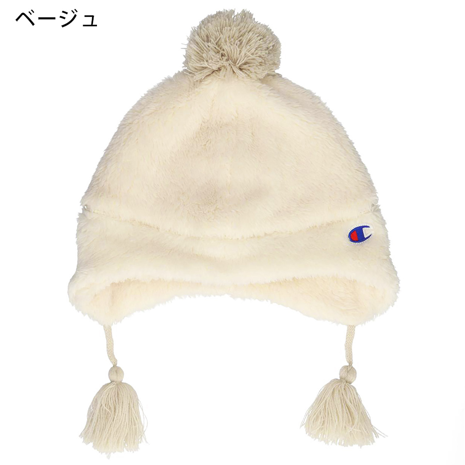 Champion（チャンピオン） キッズ ぼん天 耳付き ボア ニット帽