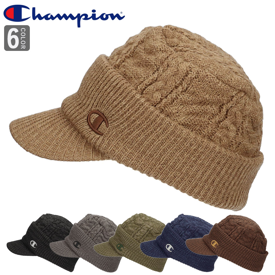 Champion（チャンピオン） つば付き ニットキャップ ミックス ニット帽