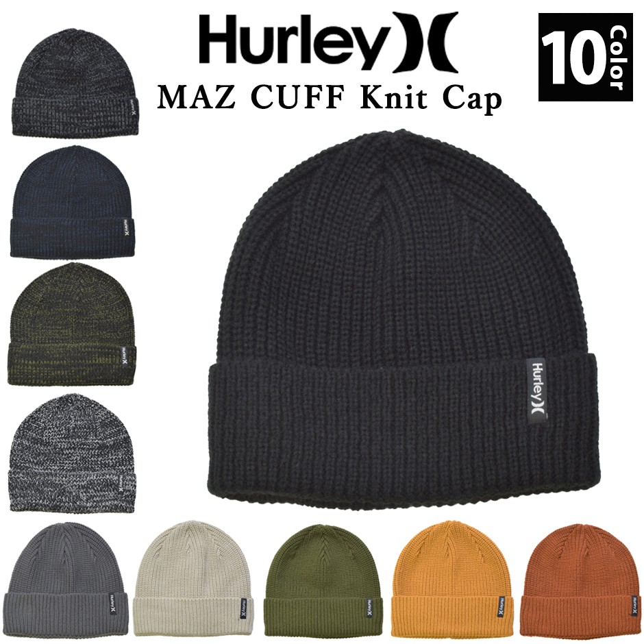 ニット帽 HURLEY ハーレー ニットキャップ 帽子 アクリル サーフ