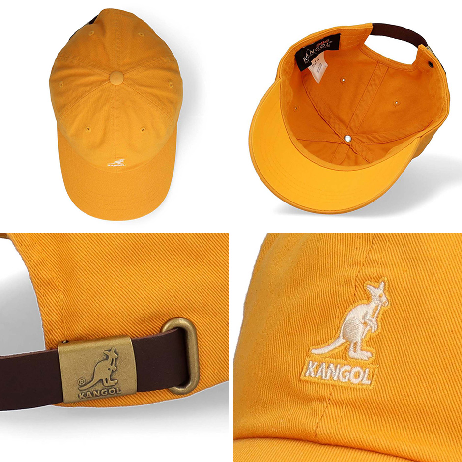 KANGOL カンゴール レザーベルト ウォッシュ ベースボール