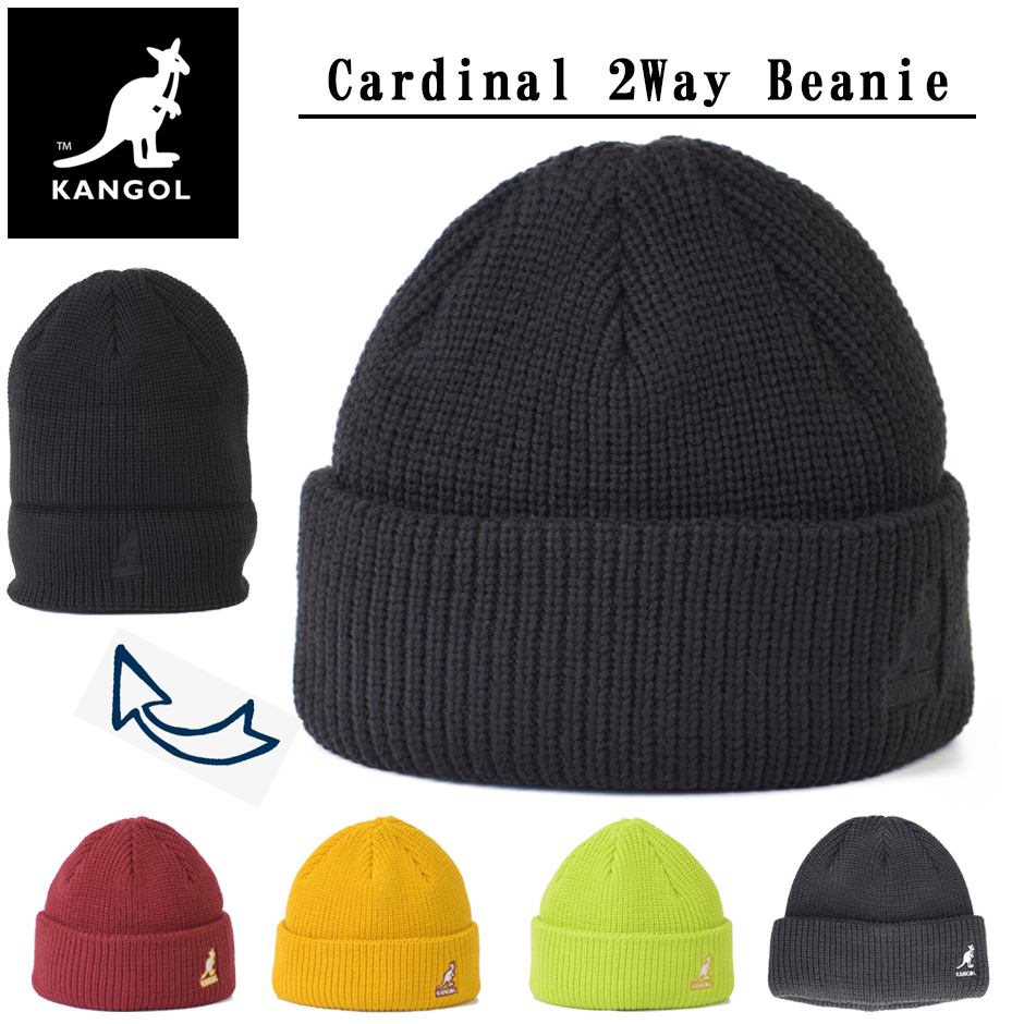 カンゴール KANGOL ニット帽 ニットキャップ ロゴ ビーニー ワッチ 2ウェイ ロゴニット帽 ブランド シンプル 浅め｜inreason｜03