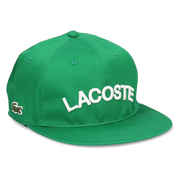 ラコステ フラットバイザー キャップ ロゴ サイドロゴ キャップ LACOSTE 帽子 帽子 メンズ...