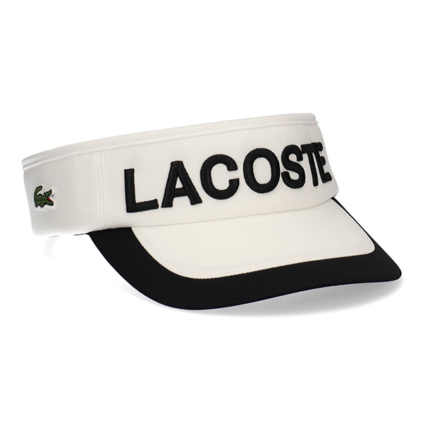 ラコステ サンバイザー バイザー LACOSTE ブランド 大人 ユニセックス lacoste ラコ スポーツ テニス ゴルフ 日よけ 日焼け対策  ブランドバイザー L1277