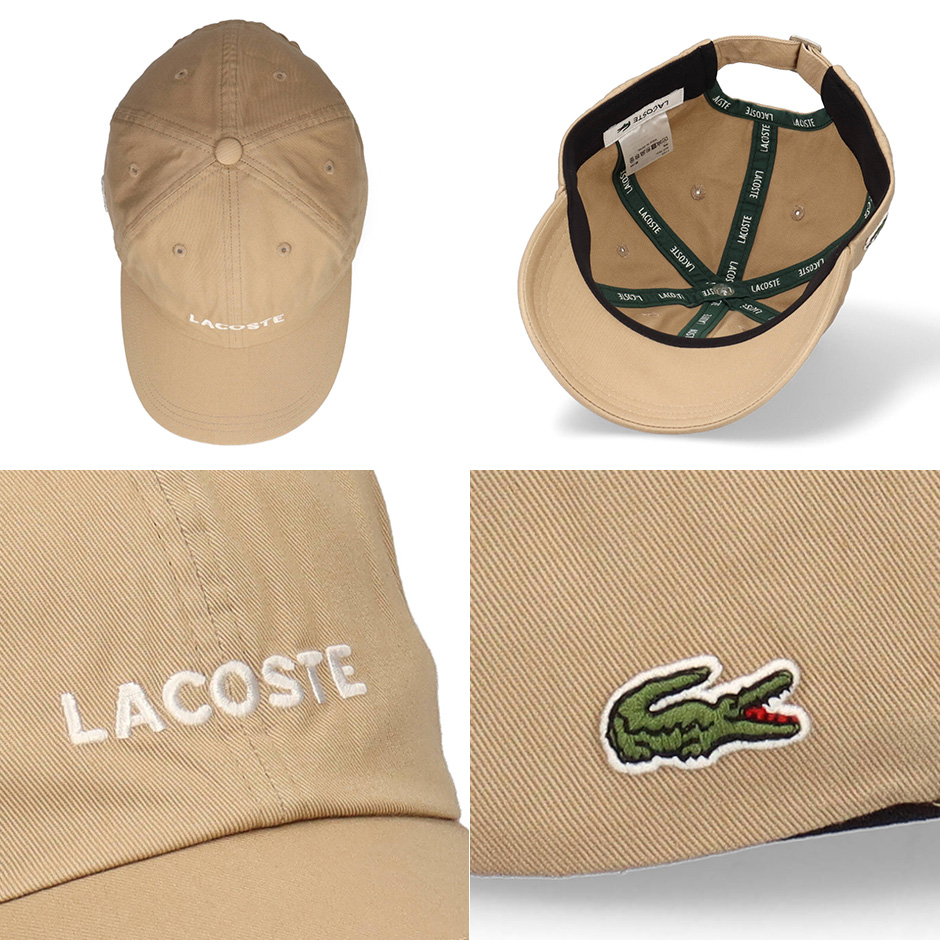 ラコステ ロゴ キャップ 帽子 日本製 LACOSTE シンプル 大人 ロゴキャップ 日焼け対策 メンズ レディース ブランド ロゴ帽子 ブランド スポーツ ゴルフ テニス｜inreason｜12