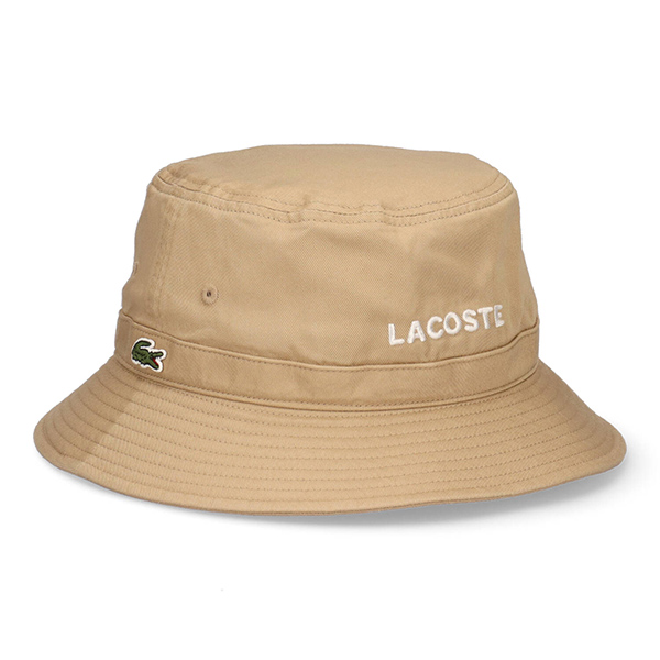 ラコステ シンプル ロゴ バケットハット LACOSTE バケハ ハット 帽子 ワンポイント ベーシ...