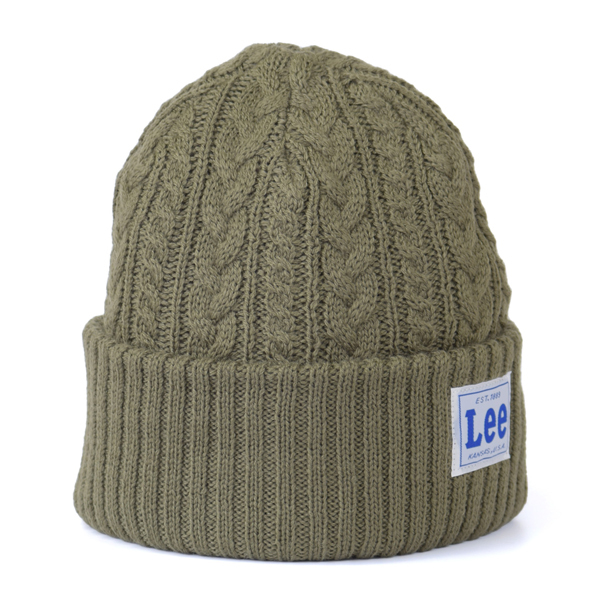 Lee（リー） ニット帽 ニットキャップ ケーブル 帽子 ケーブルニット