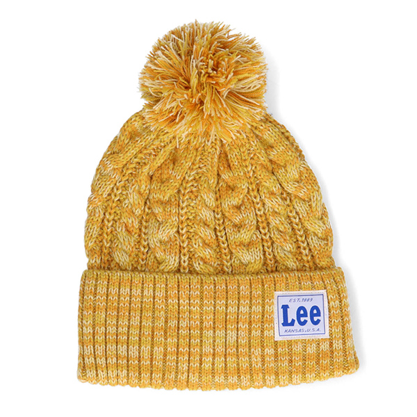 Lee（リー） ニット帽 ぼん天 ニットキャップ ケーブル ニット帽