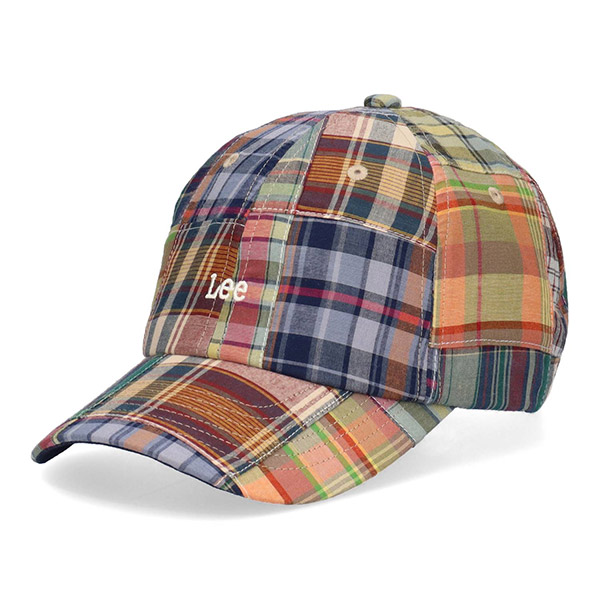 Lee（リー） パッチワーク コットン キャップ 帽子 チェック柄 ロゴ