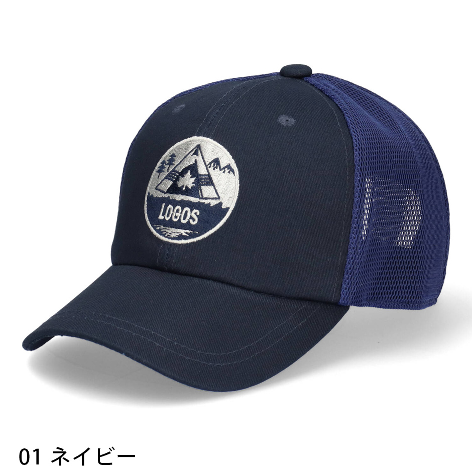 ロゴス LOGOS サークルロゴ メッシュ キャップ 帽子 メッシュキャップ