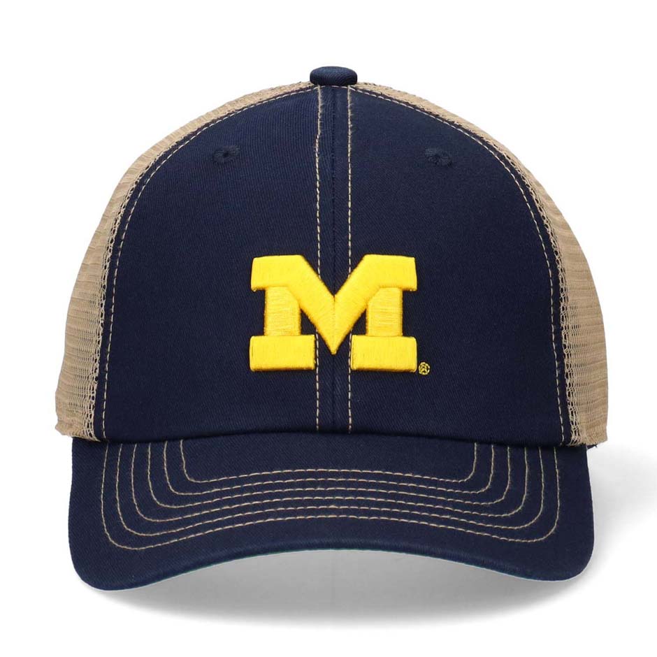 ミシガン MICHIGAN メッシュ キャップ 帽子 アメフト ミシガン大学