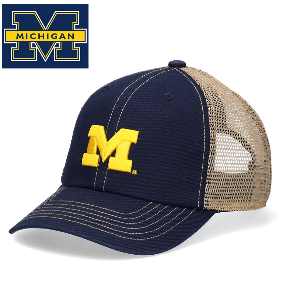 ミシガン MICHIGAN メッシュ キャップ 帽子 アメフト ミシガン