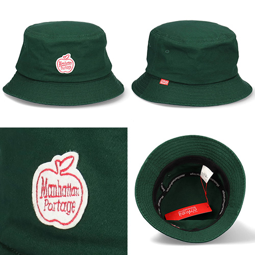 マンハッタンポーテージ アップルワッペン バケットハット ロゴ ハット 帽子 バケハ Manhattan Portage Bucket Hat MP190｜inreason｜10