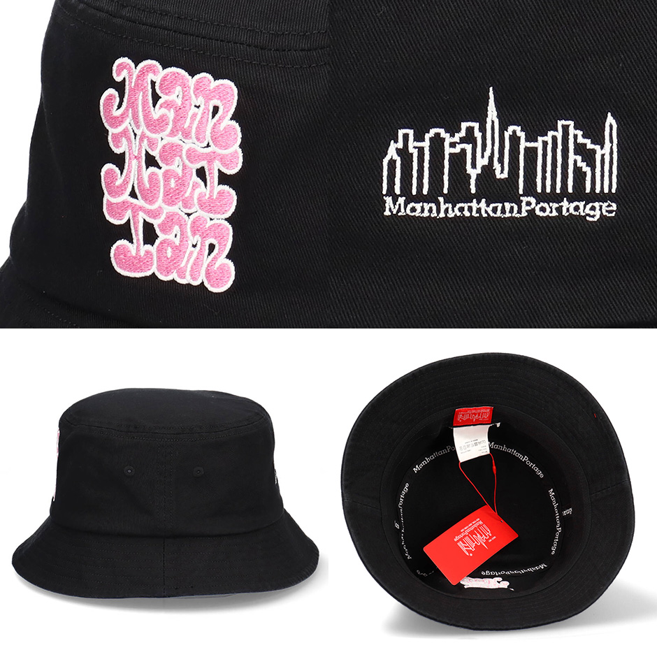 マンハッタンポーテージ グラフィック バケットハット NYロゴ ハット 帽子 バケハ Manhattan Portage MP193 Bucket Hat｜inreason｜11