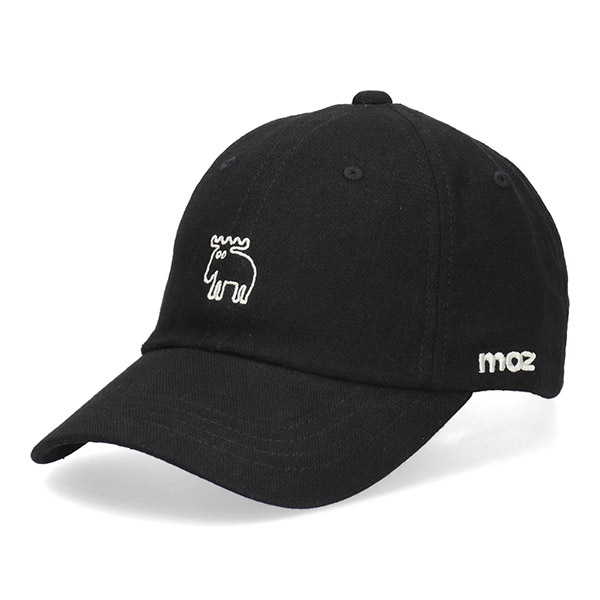 moz（モズ） スウェーデン 綿麻混 エルク ロゴ キャップ ヘンプ