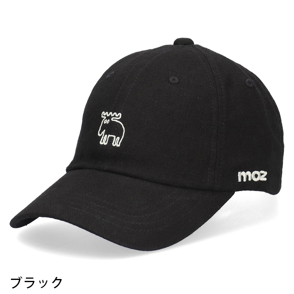 moz（モズ） スウェーデン 綿麻混 エルク ロゴ キャップ ヘンプ