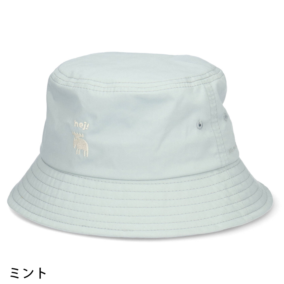 モズ moz ツイル バケットハット バケハ ロゴ 刺繍 帽子 ヘラジカ ハット ブランド MOZ TWILL BUCKET HAT 熱中症対策  日焼け対策 171-0012