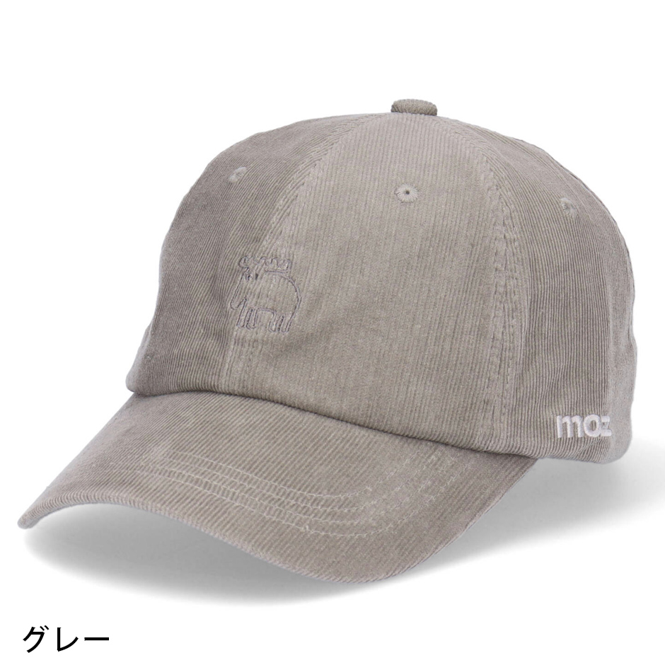 moz モズ コーディロイキャップ レディース キャップ ロゴ