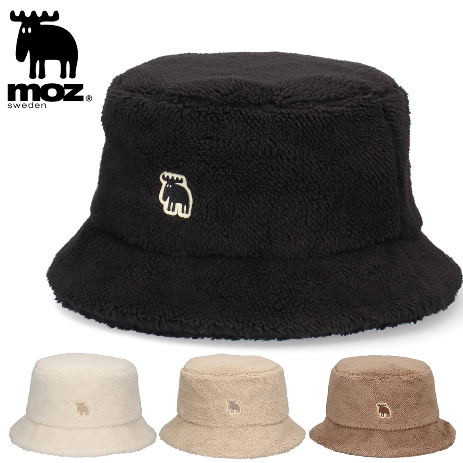 moz モズ MOZ ボア バケットハット もこもこ 帽子 バケハ 大人