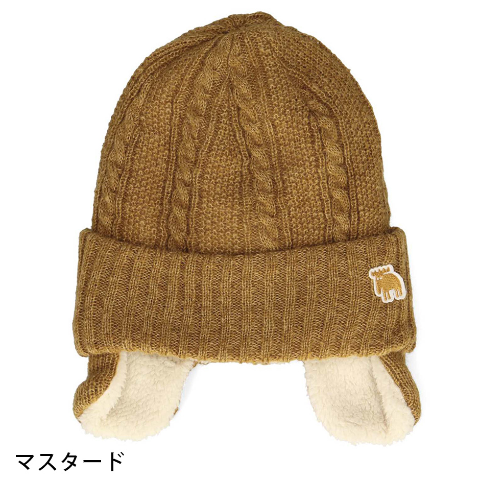 moz（モズ） 耳当て付き ニット帽 帽子 ブランド スポーツ メンズ