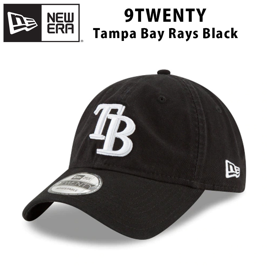 NEW ERA 9TWENTY タンパベイ レイズ ブラック ローキャップ