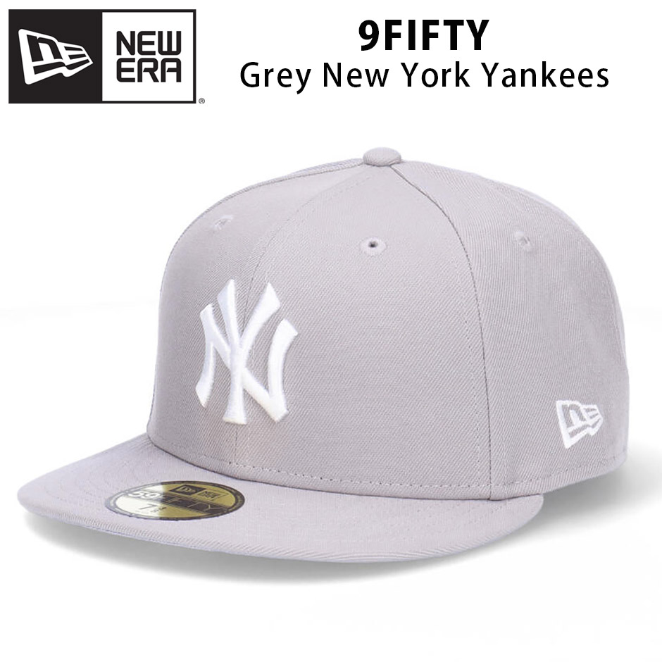 ニューエラ NEW ERA 59FIFTY グレー ニューヨーク ヤンキース キャップ 帽子 MLB 大きいサイズ New York Yankees  5950 NY MLB